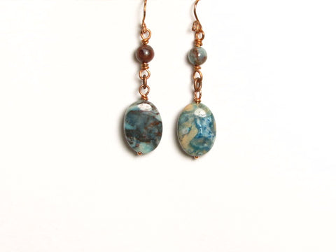 E264 BLUE CRAZY LACE JASPER